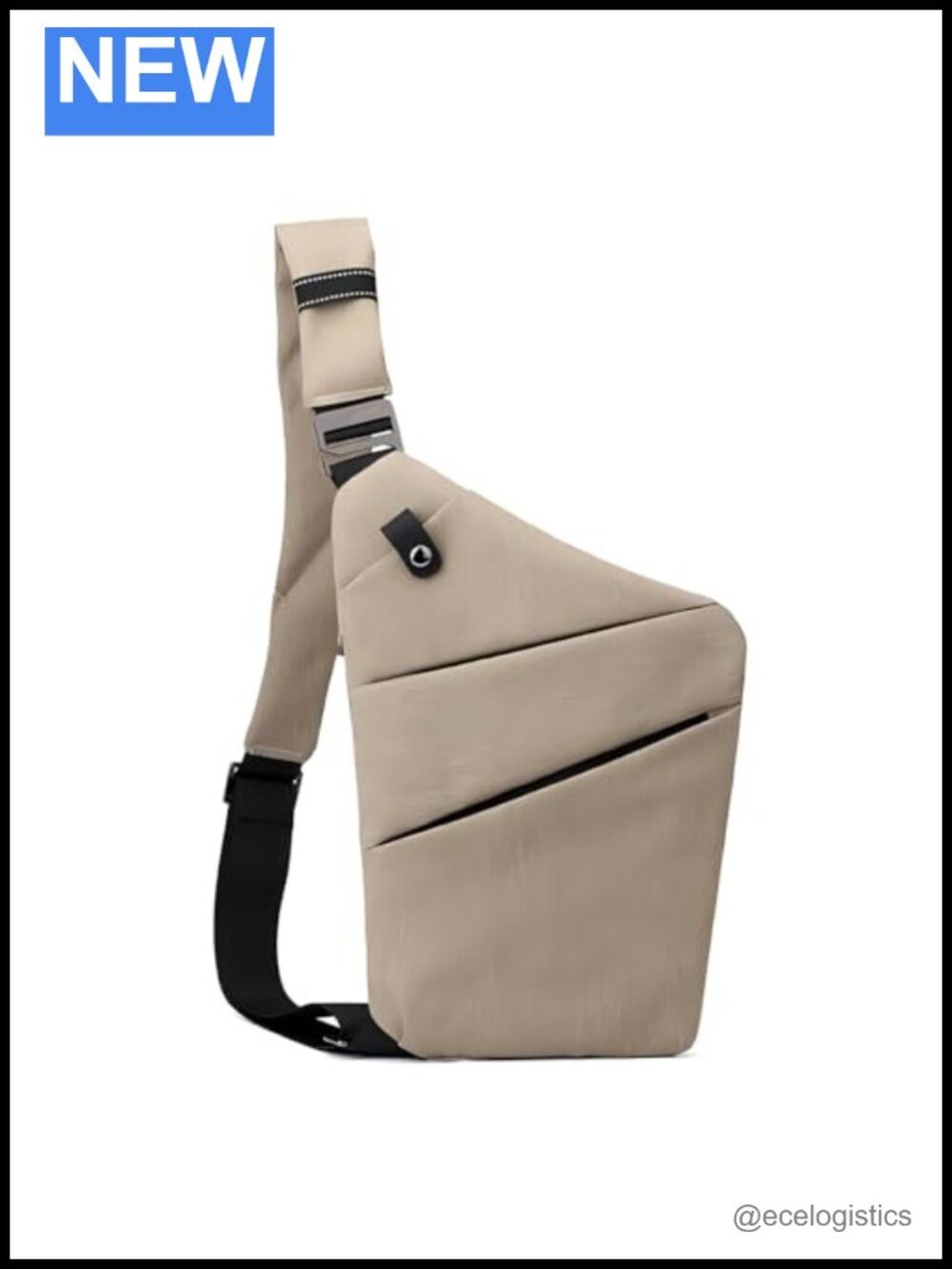 Anti Theft Travel Sling Bag Large Capacity Crossbody Shoulder Bag with Multiple